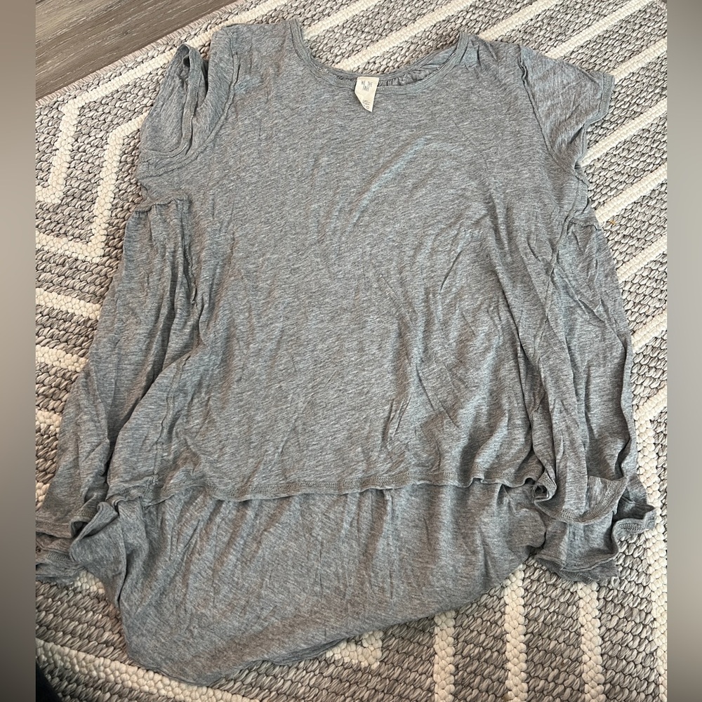 Free People gray t shirt size large